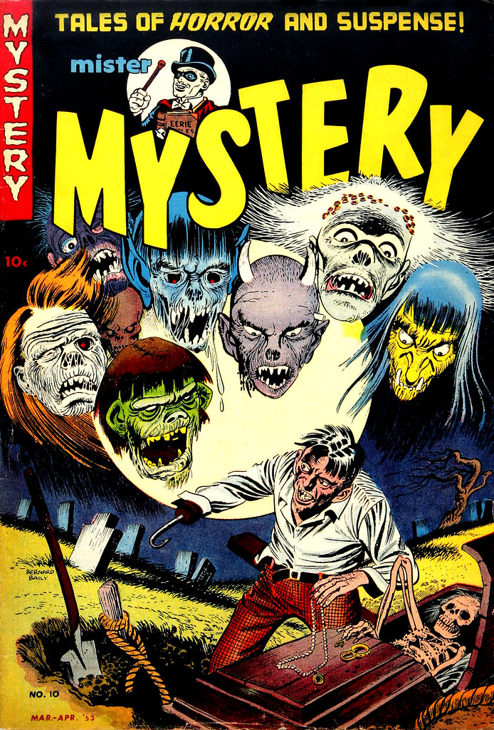 Mister Mystery #10 Bernard Baily Cover (Aragon Magazines, Inc., 1953) 