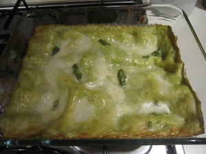 Ingredienti lasagne Asparagi e Burrata