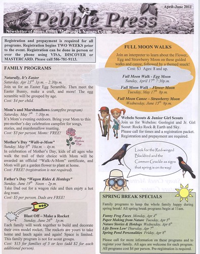 Stony Creek Nature Center Newsletter. by Sunshine Gorilla