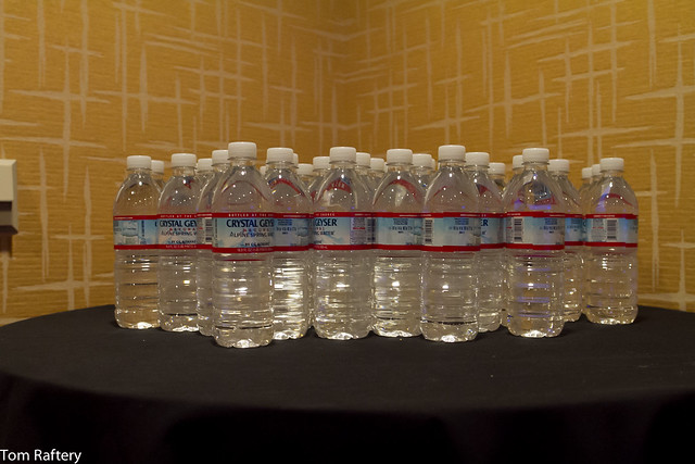 Bottled water at the HP Summit
