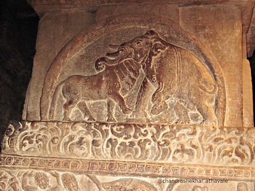 bull elephant common head Virupaksha temple