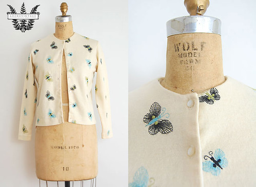 vintage JANTZEN embroidered cardigan