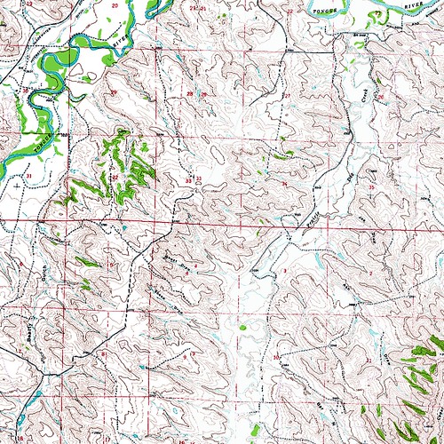 Topographical Map Of Wyoming. USGS topographic map showing