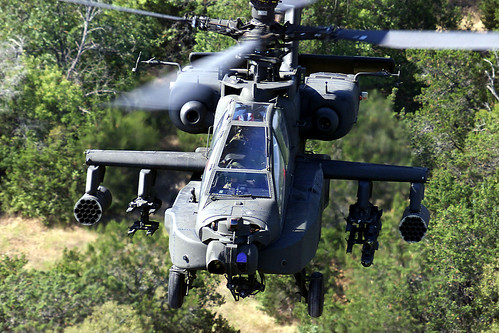 フリー写真素材|乗り物|航空機|ヘリコプター|AH-アパッチ|アメリカ陸軍|
