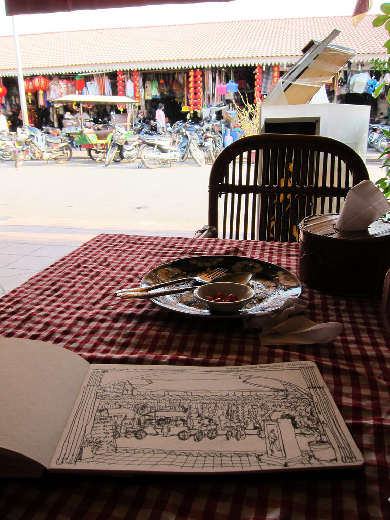 Lunch Dinner In Siem Reap Cambodia Urban Sketchers
