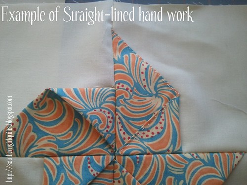 Example of straight hand work