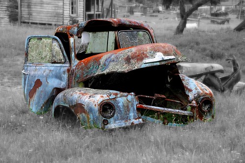 Old vehicle Endeans Mill Manawatu New Zealand share