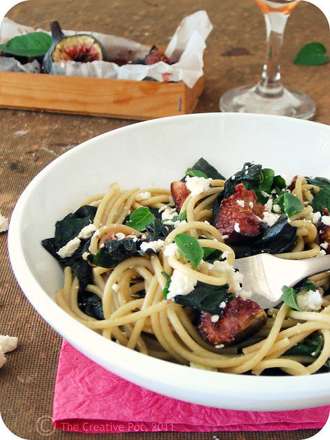 Fig, Spinach & Feta Spaghetti g-w