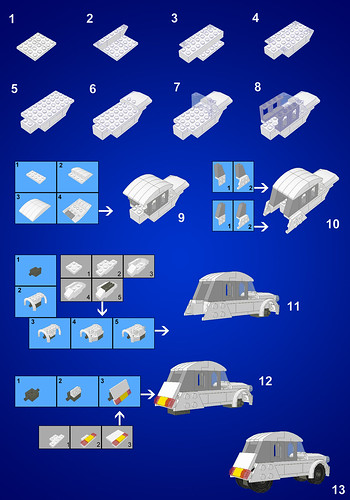 How to make your own Lego 2CV.