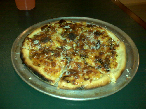 Butternut squash and radicchio pizza, Local Cafe