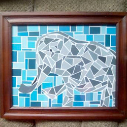 Paint Chip LL - Elephant Mosaic