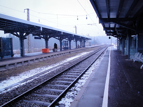 train tracks.