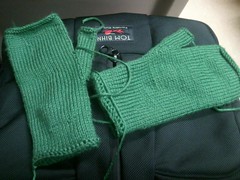 My Spring Green Mitts