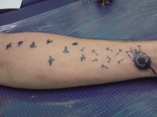 dandelion tattoo. Dandelion tattoo