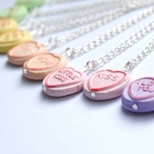 loveheart necklaces