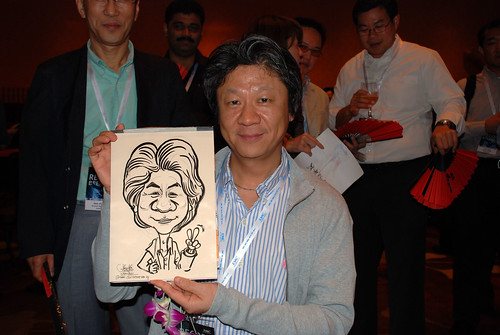 Caricature live sketching for EMC APJ Salers Kick Off 2011 - 7