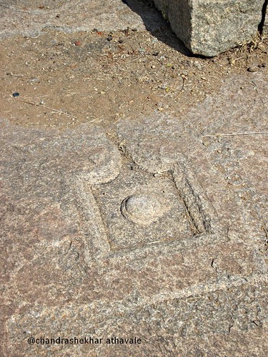 Shiv linga carving on rock hemkuta hill