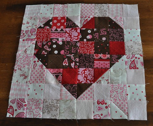 heart mini quilt