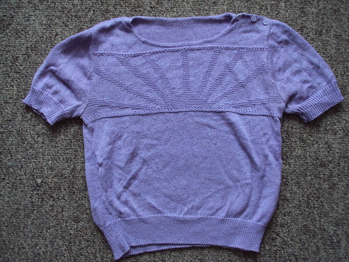 Lilac Short Sleeved Sweater