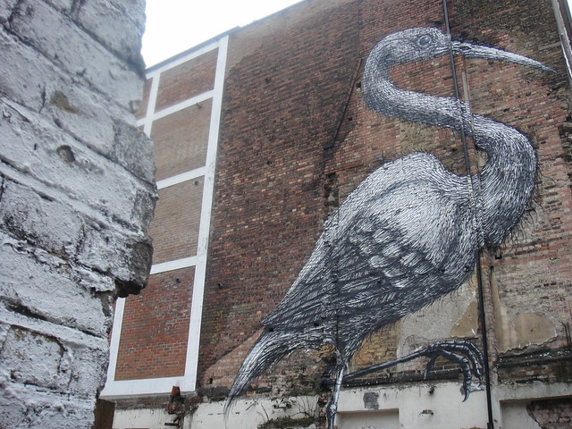 Roa, the Belgian artist street art in London