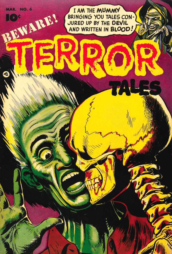 Beware Terror Tales #6 Bernard Bailey Cover  (Fawcett, 1953) 