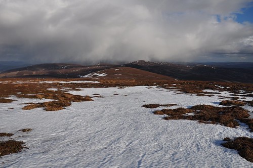 Snow showers east from Brown Cow Hill