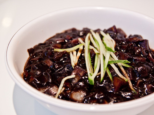 Jajangmyeon (black bean noodles)