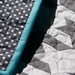 Grey and White Houndstooth Quilt