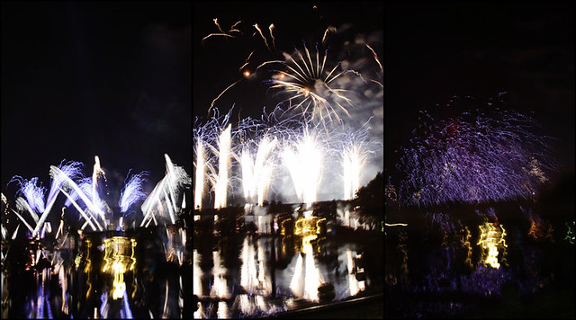 Epcot fireworks triptych