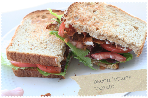 Bacon Lettuce and Tomato Sandwich