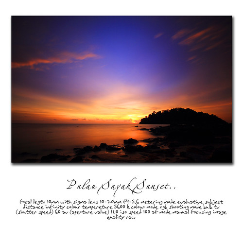Pulau Sayak Sunset by em kays