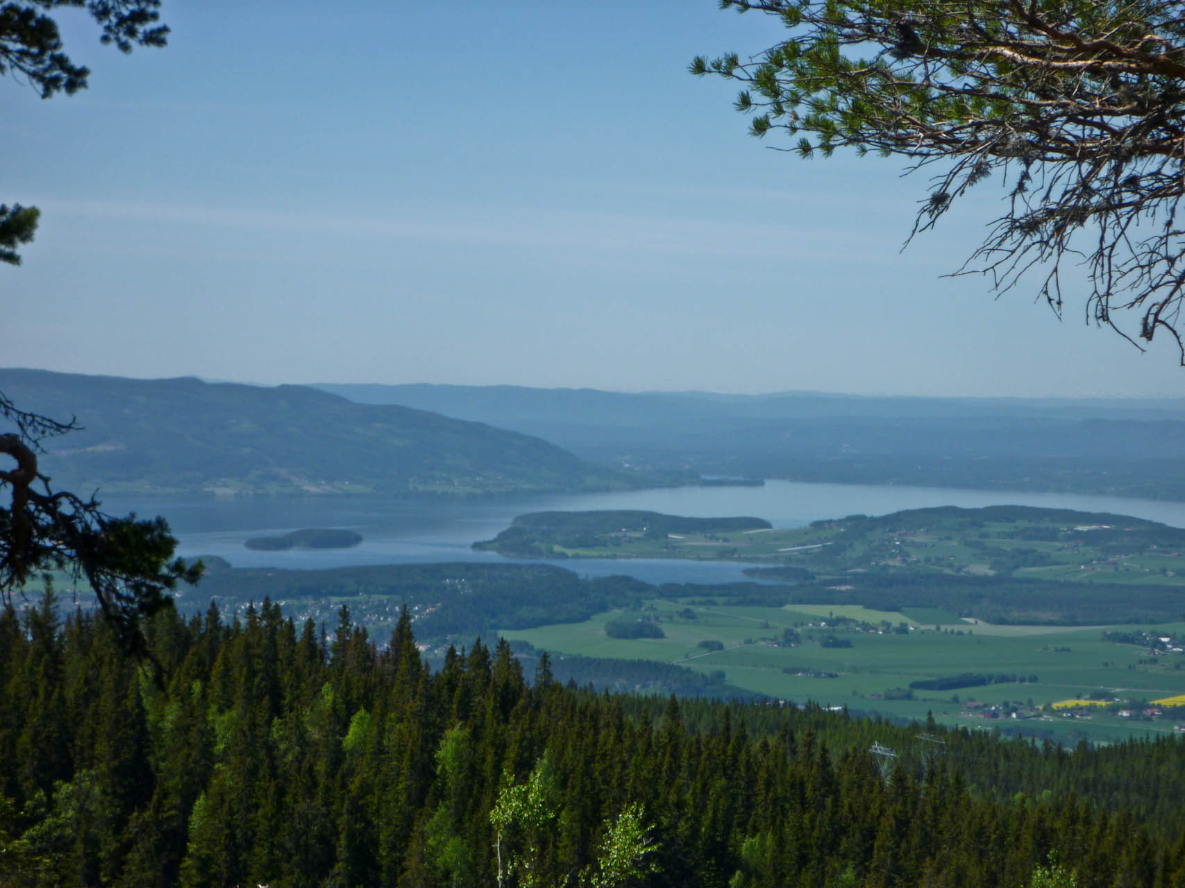 Utsikt fra Krokskogen mot Tyrifjorden