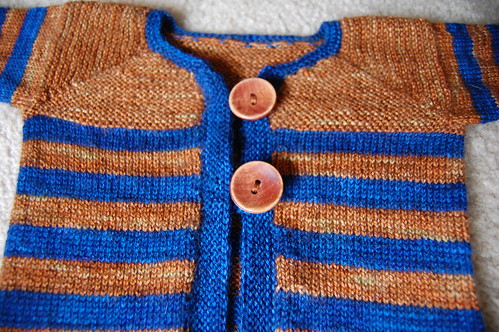 Baby Evans' sweater, buttons