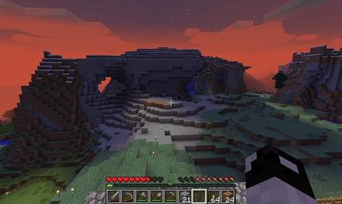 Sunset in Minecraft by Wesley Fryer, on Flickr