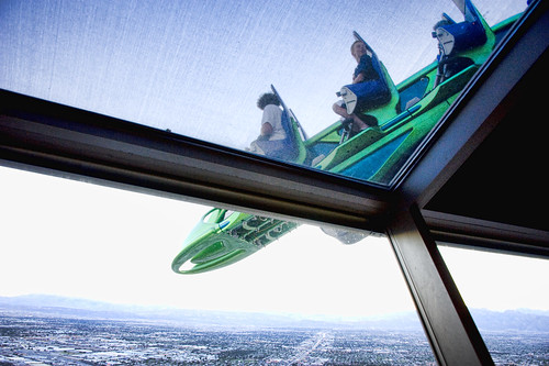 stratosphere roller coaster. Roller Coaster On The