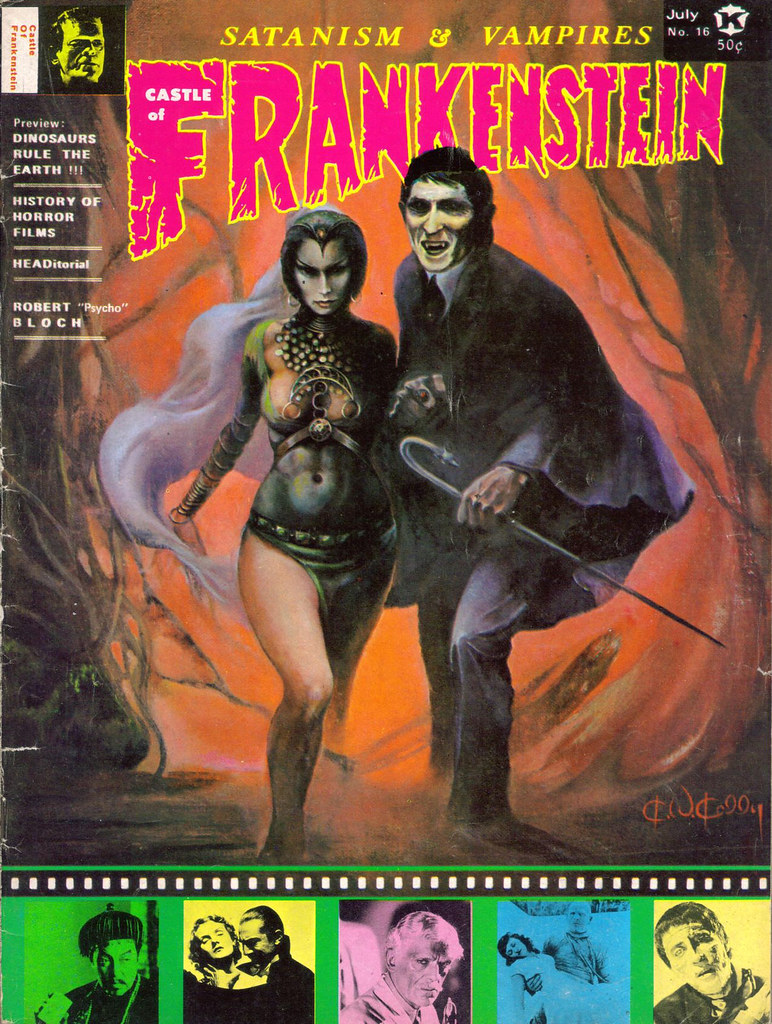 Castle Of Frankenstein, Issue 16 (1971) Cover Art by Ken Kelly