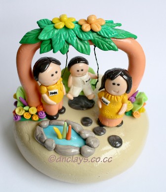 clay souvenir family