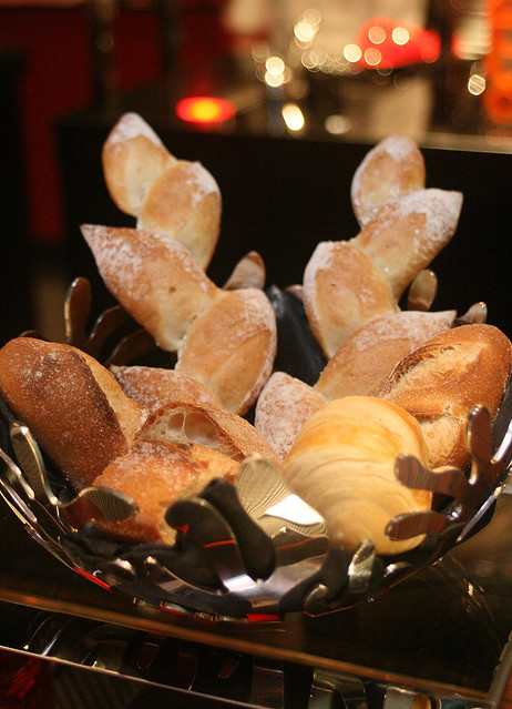 Bread basket, baked inhouse by Baker Chef Yoshihiko Tauchi