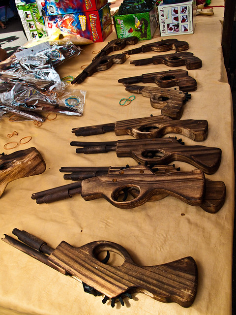 IMG_0627 Wooden pistols, flea market , Penang