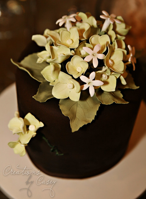 Hydrangea Cake Close-up