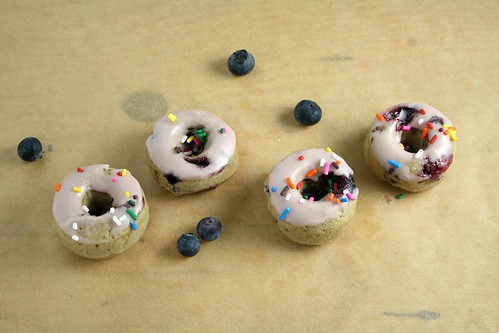 Blueberry Pomegranate Donuts