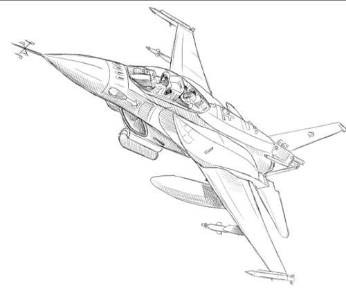 F-16 sketch