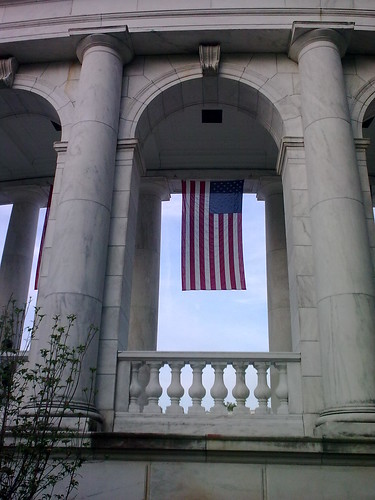 Archway with flag