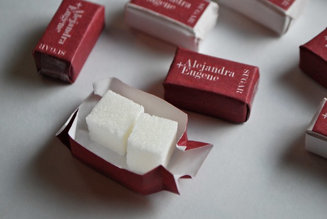personalized wrapped sugar cubes