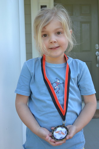 Anna & her soccer medal