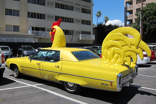 You mean the chicken car he drove in one episode