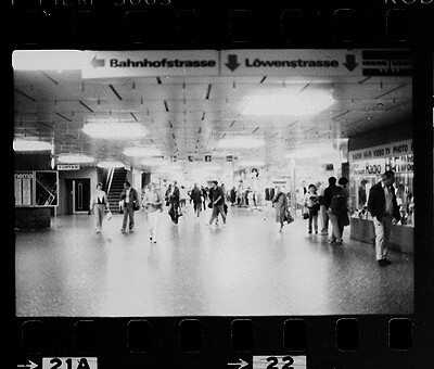 Shopeville im Zürcher Hauptbahnhof 1985 oder 1986