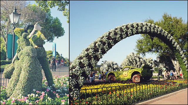 Epcot topiary diptych