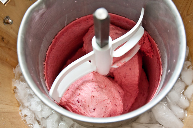 Strawberry-Sour Cream Ice Cream
