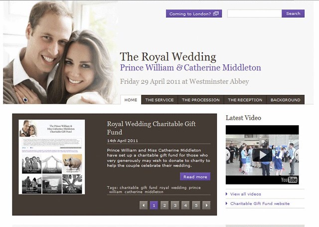 royal wedding website. The Official Royal Wedding